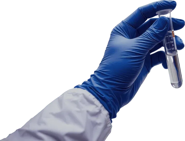 Lab sample in test tube